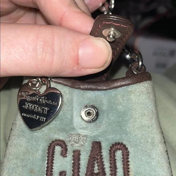 Juicy Couture Vintage Mint and Chocolate Mini Bag - Picture 8 of 9